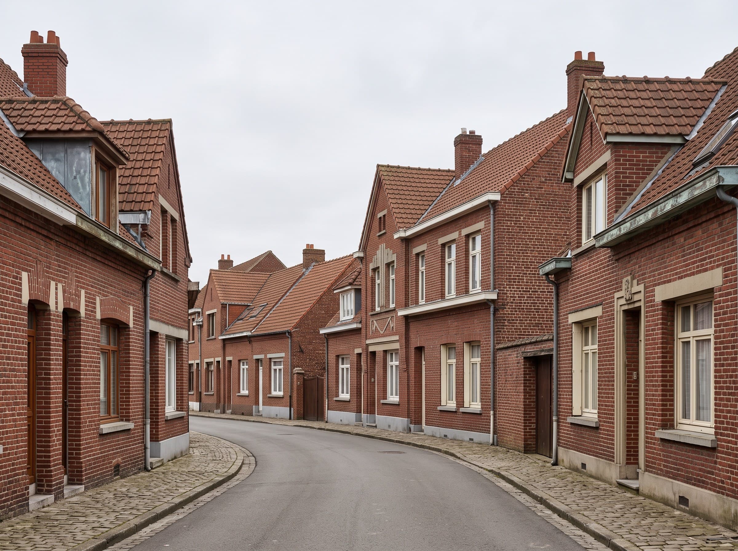 Toiture de maison à Itancourt, commune proche de Saint-Quentin