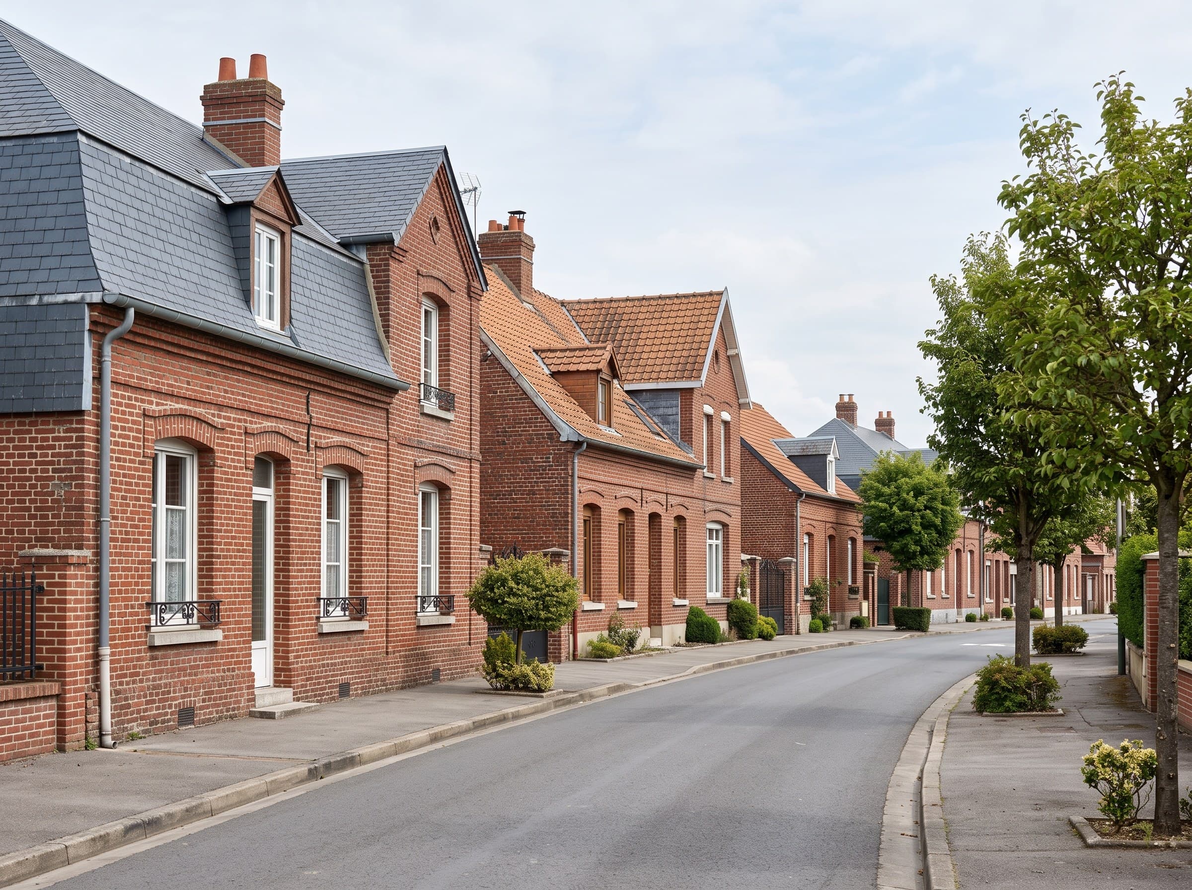 Toiture de maison à Omissy, commune proche de Saint-Quentin